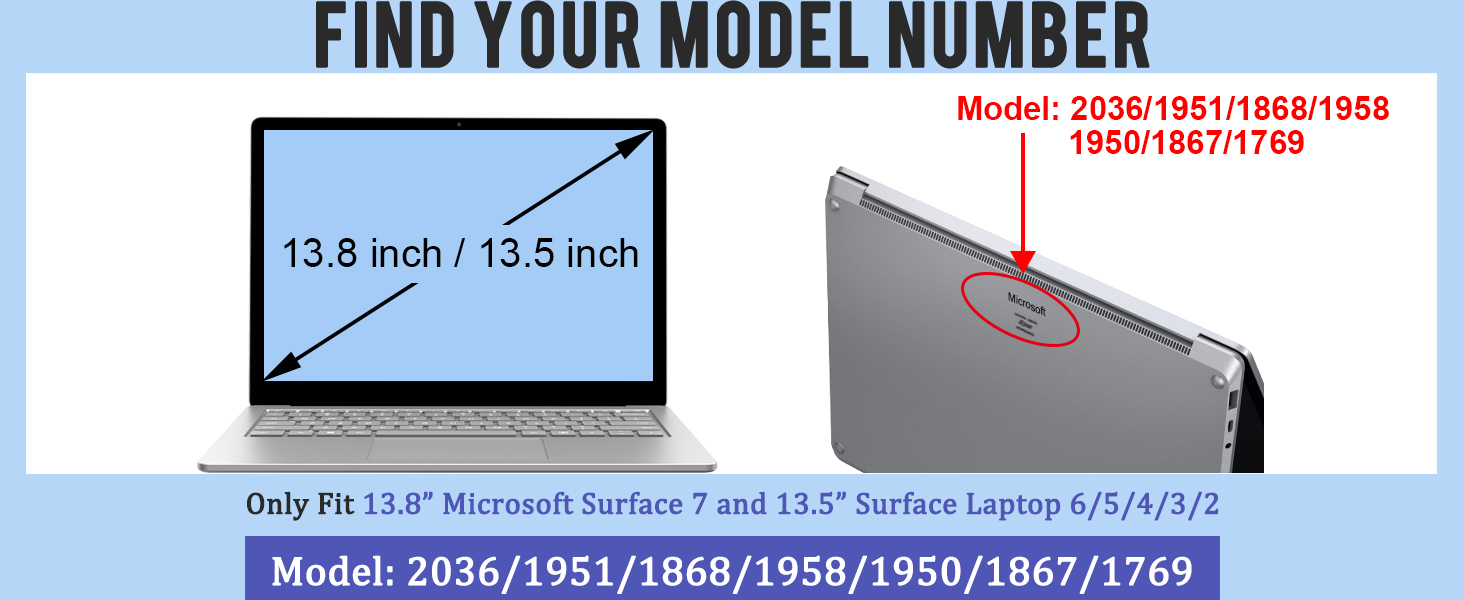 13.5 inch surface laptop sleeve case