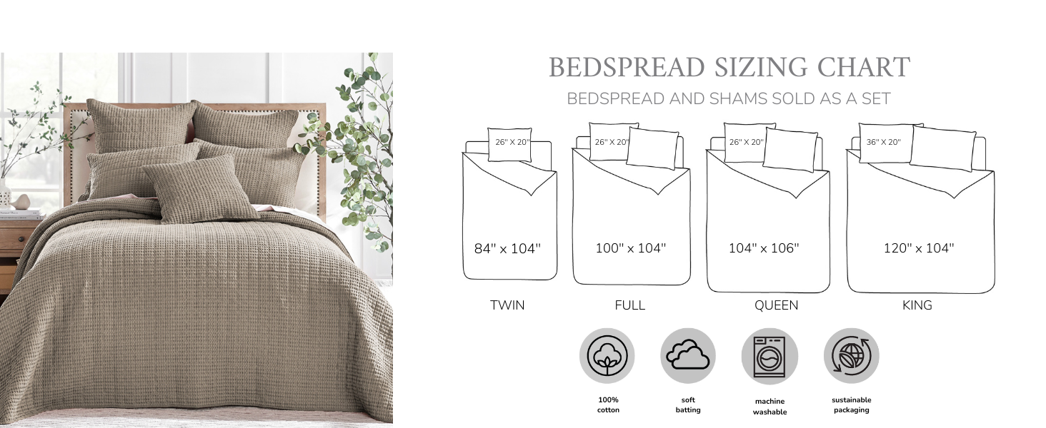 bedspread Sizing