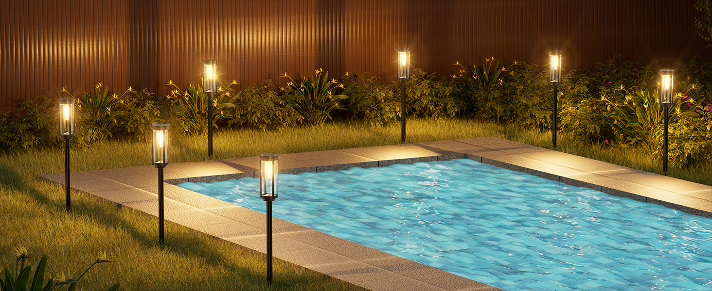 solar driveway lights outdoor waterproof