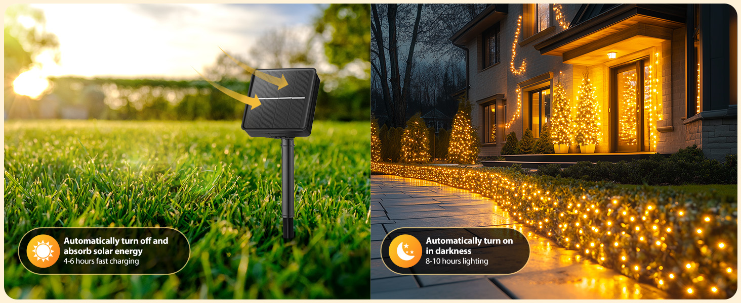 solar powered string lights
