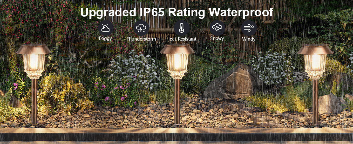 Solar lights outdoor waterproof