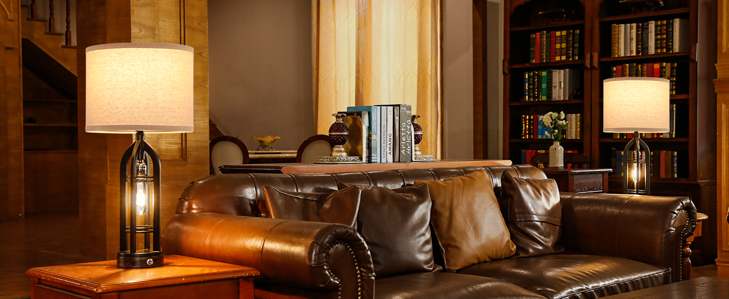 end table lamps set of 2