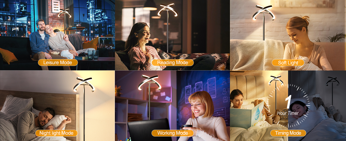 Living Room Lamps with Preset Scene Modes