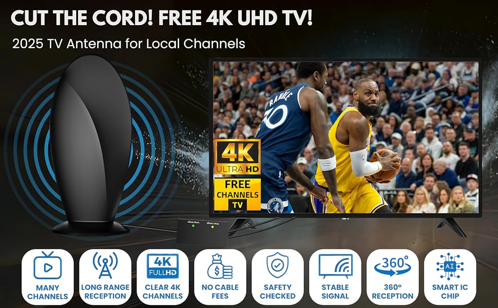 tv antenna-tv antenna indoor-antenna for smart tv-digital tv antenna-local channels-long range-hd
