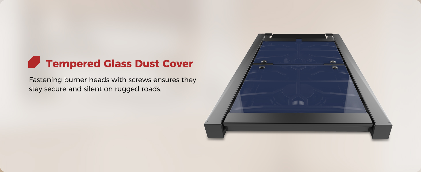 Tempered Glass Dust Cover make stove easy to clean