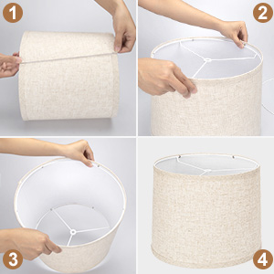 Installation of the lampshade
