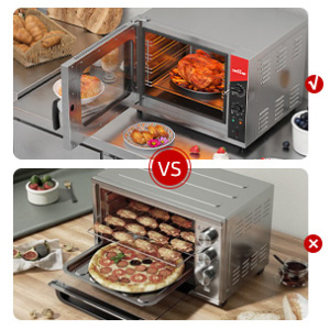 convection oven left side opening