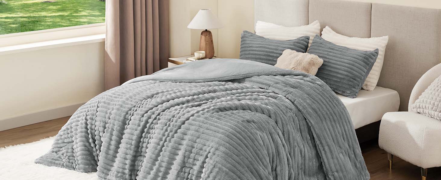 grey comforter