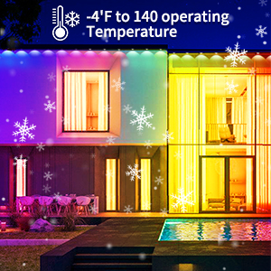 300ft RGB Eaves Lights Suitable for high and low temperature environment run