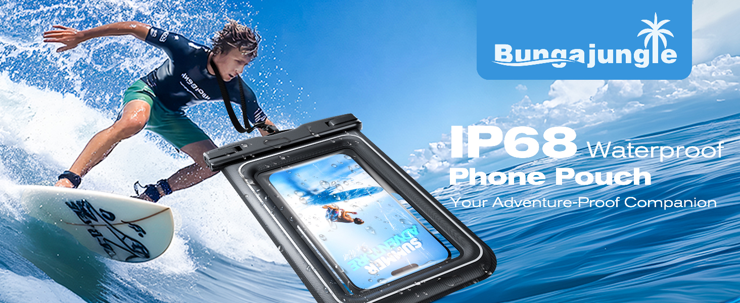 bungajunle ip68 waterproof phone pouch