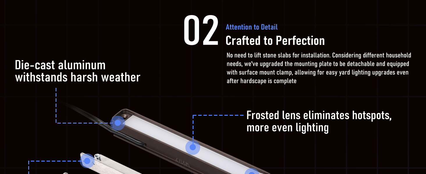 aluminum step lighting 12v