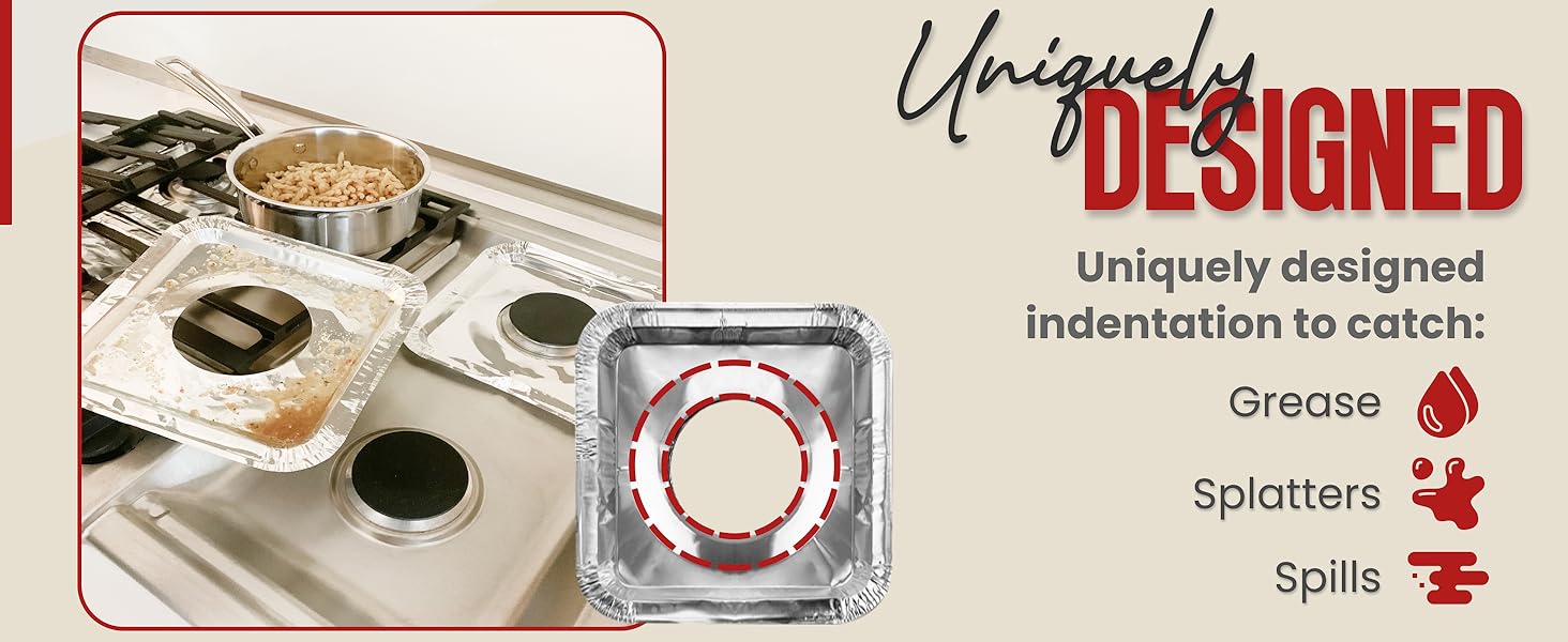 aluminum gas stove liners