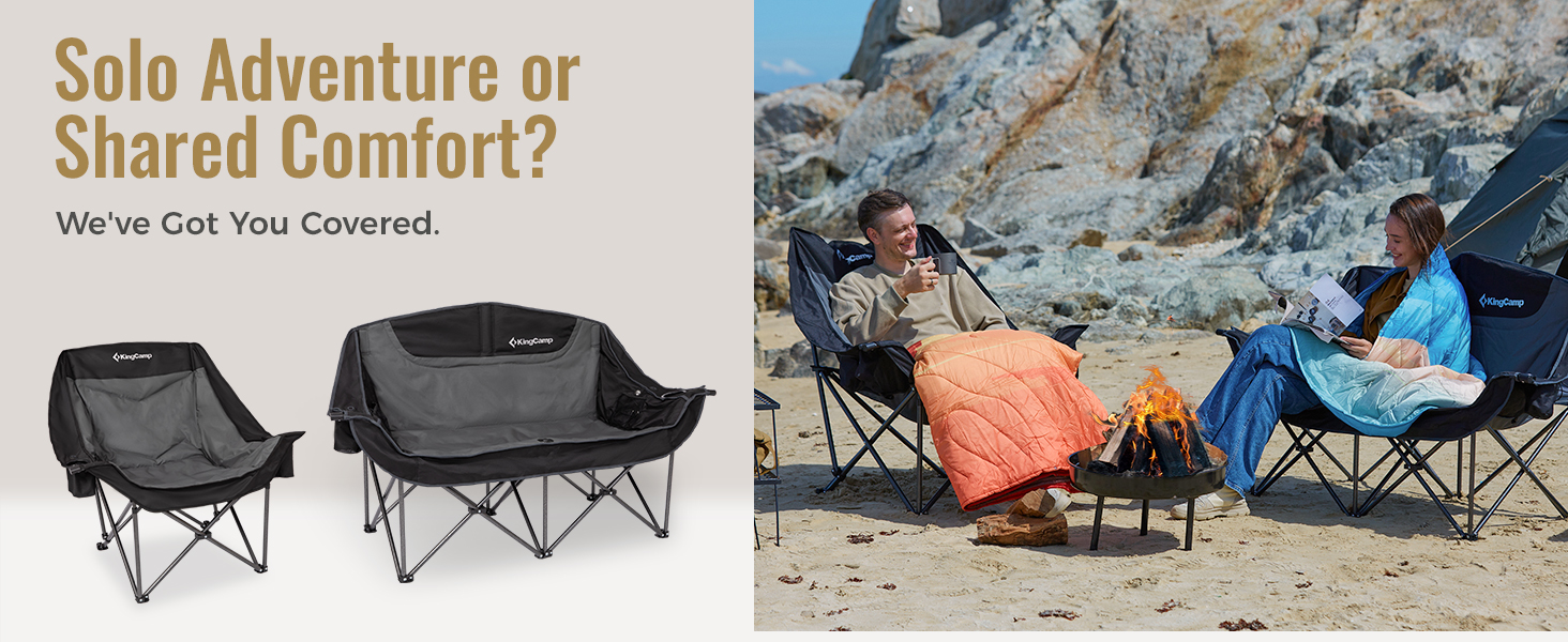 heated double camping chair