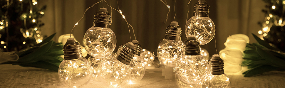warm white ball curtain lights
