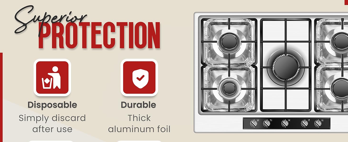 aluminum gas stove liners