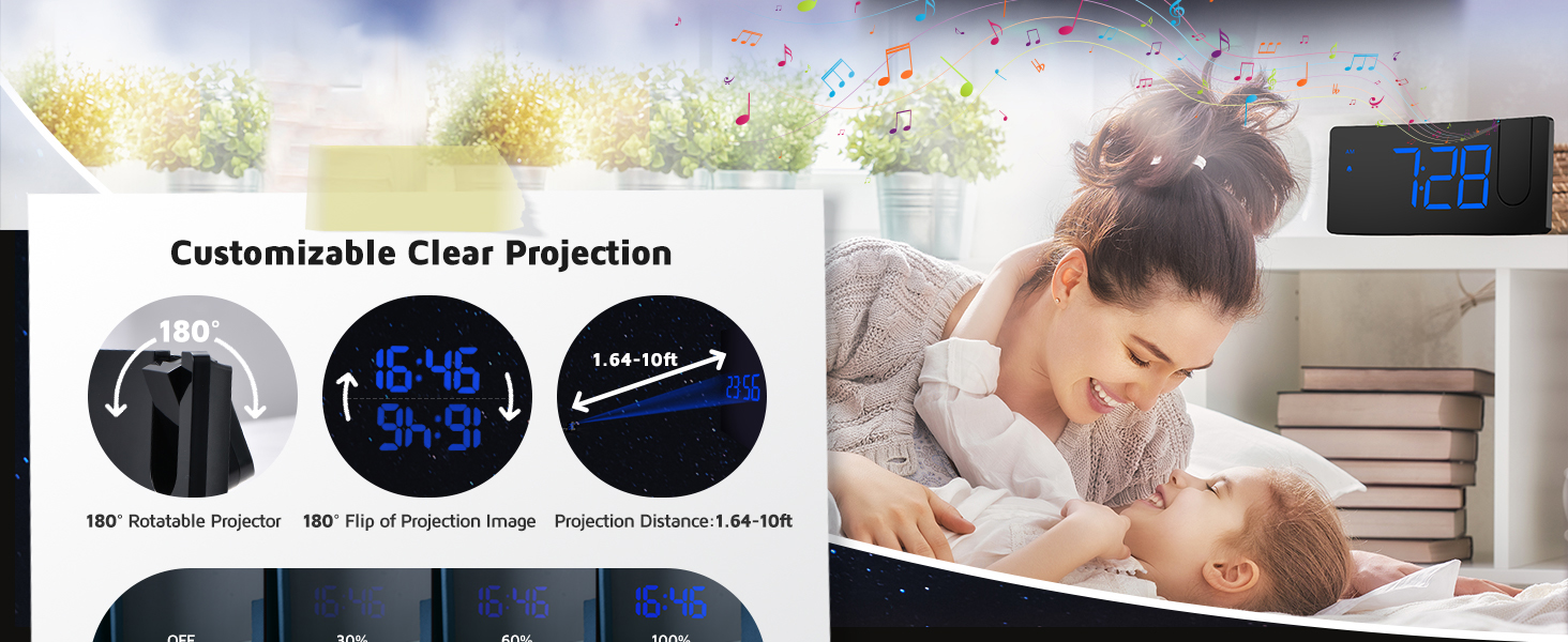 Projection Alarm Clock B0B45XH44P