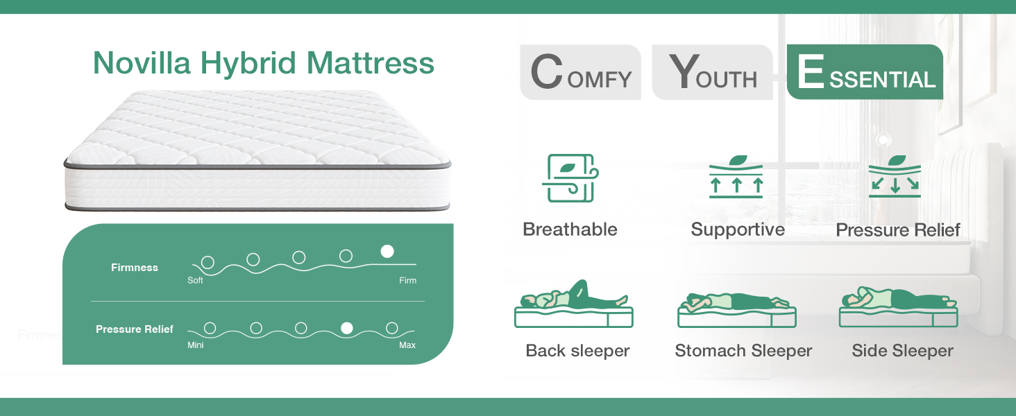 novilla hybrid mattress