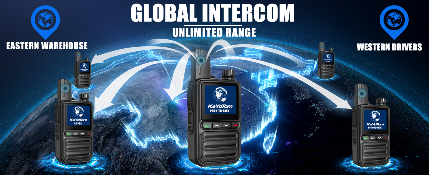 Global PTT Walkie Talkies