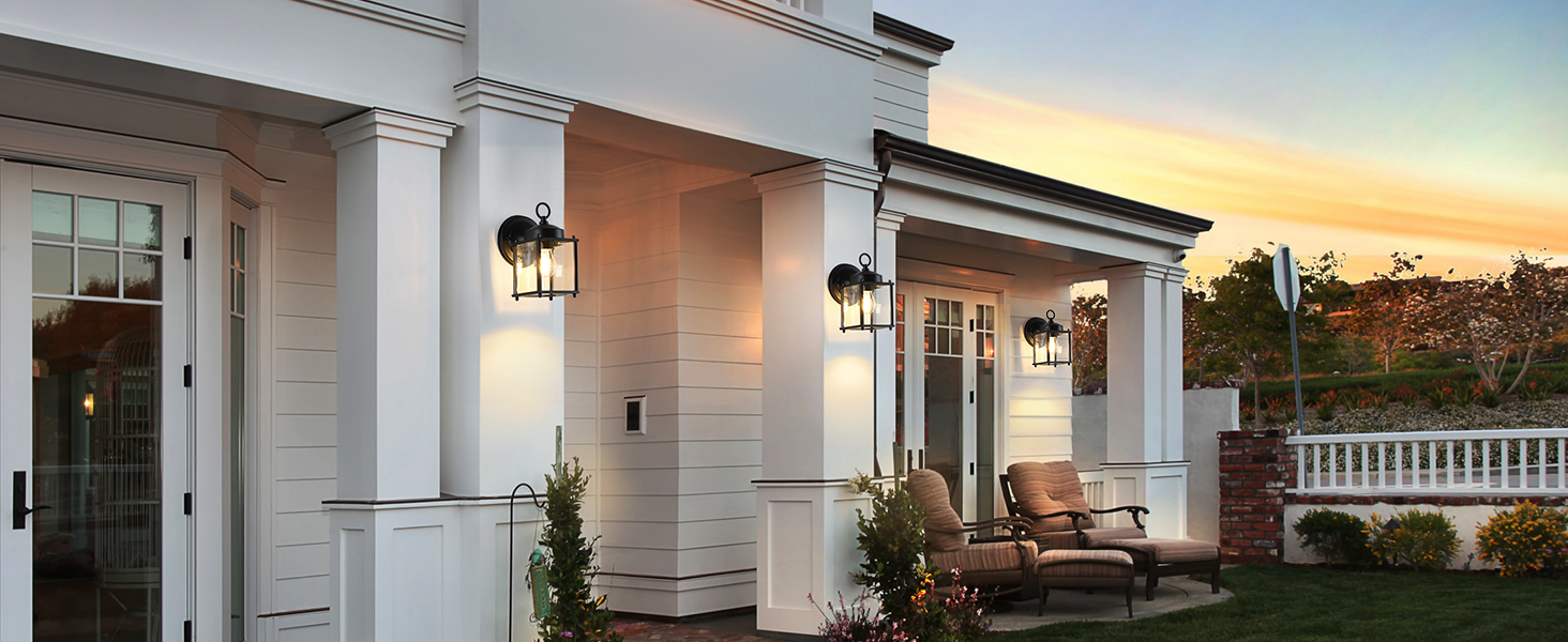 MATAMEYE Waterproof Outdoor Wall Sconces 2 Pack