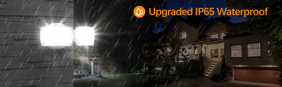 3000LM LED Flood Light Outdoor Switch Controlled LED Security Light 