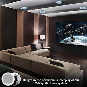 HIGH-FIDELITY CEILING SPEAKERS: