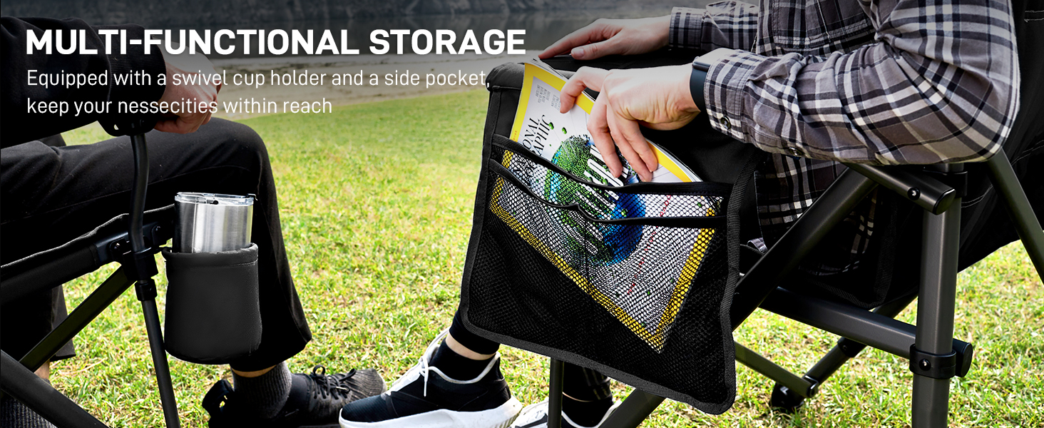 camping chair with storage