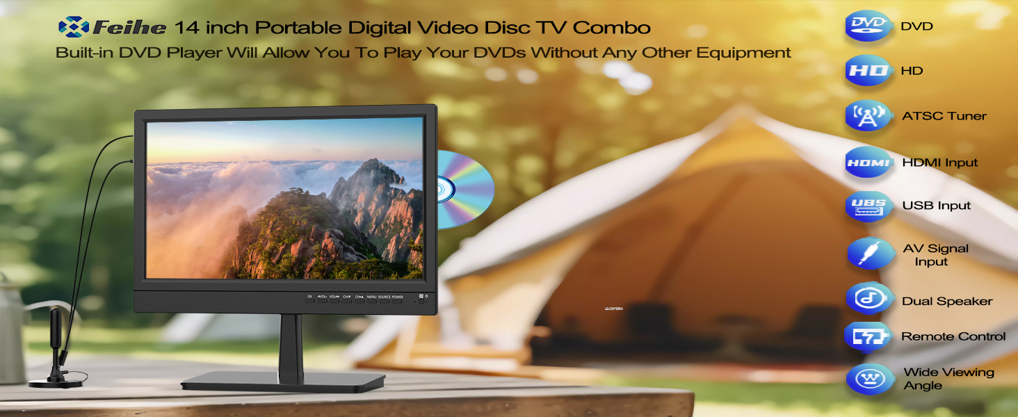 TV WITH DVD PLAYER