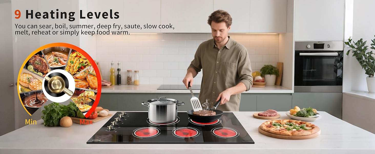 36 inch electric cooktop