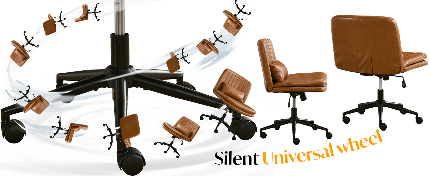 The noise-free and durable nylon casters for effortless mobility on hard floors