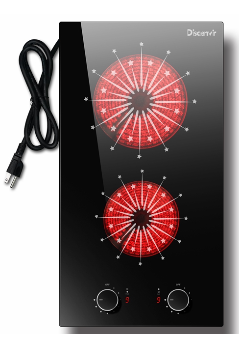 2 burner electric cooktop