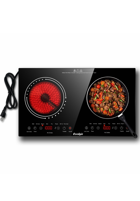 2 burner electric cooktop
