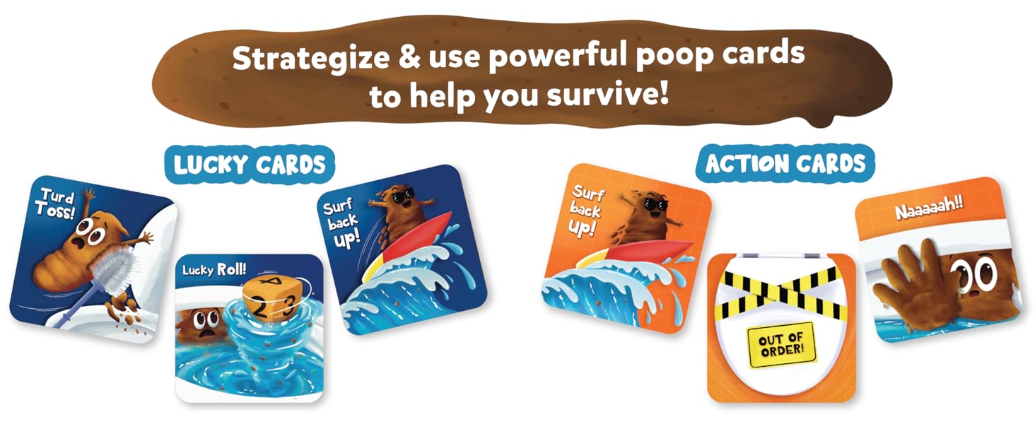 Play action cards and lucky cards in this card game