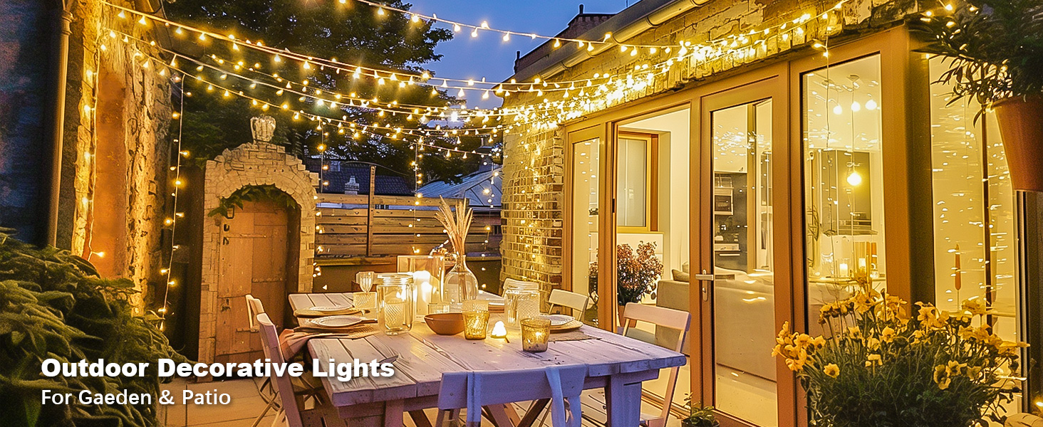 outdoor Christmas lights