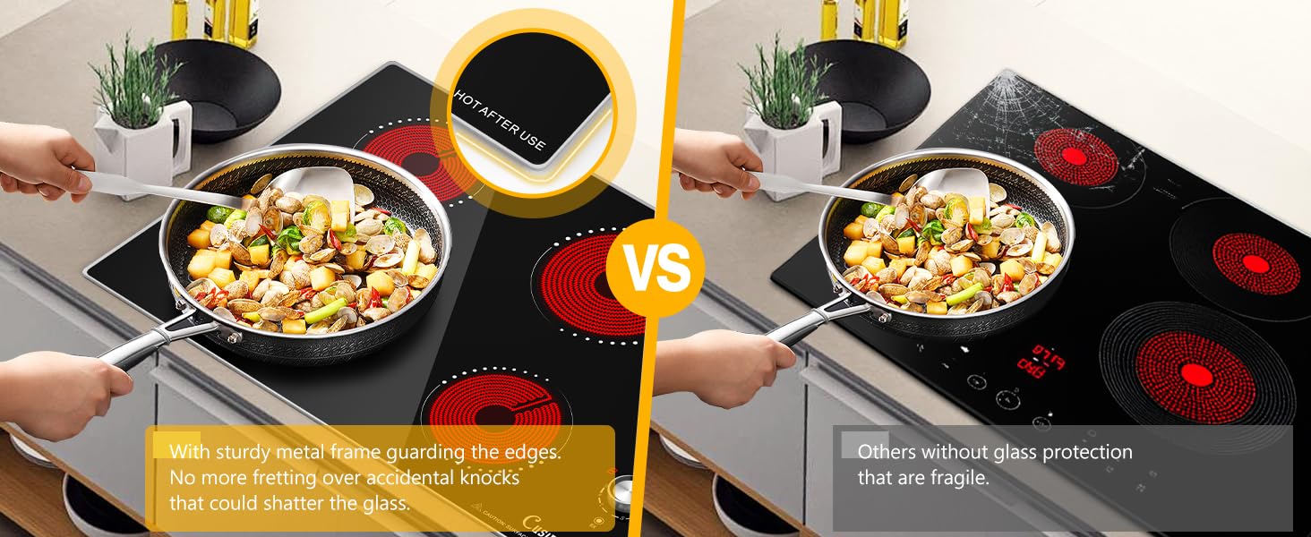 With sturdy metal frame guarding the edges