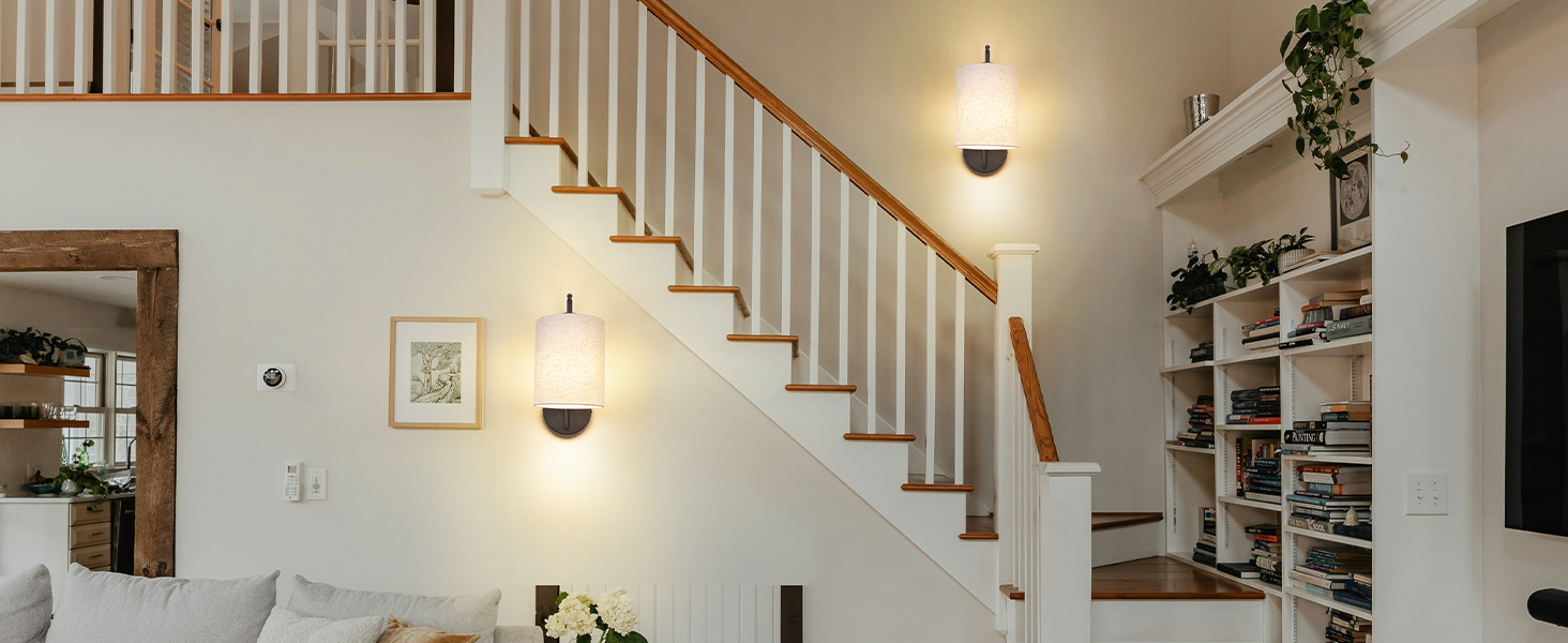Rechargeable Dimmable Wall Lighting Fixture with Remote