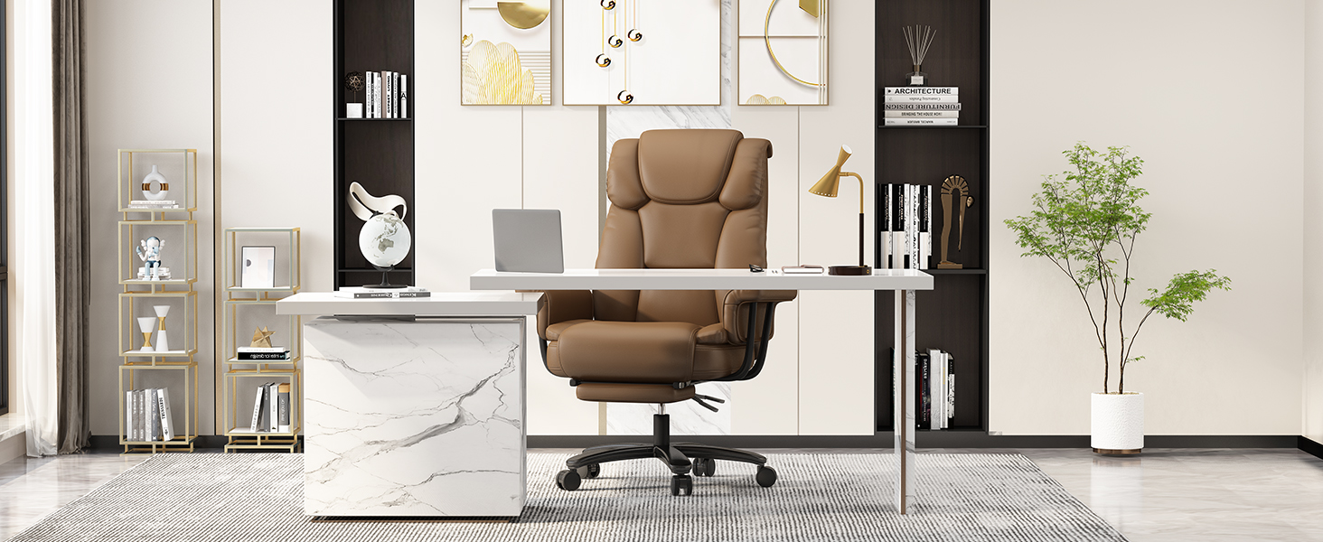 big and tall office chair, executive office chair, brown office chair