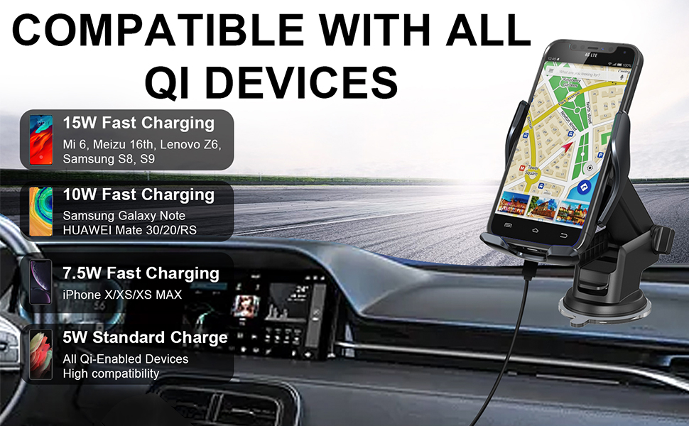 Wireless Car Charger Mount