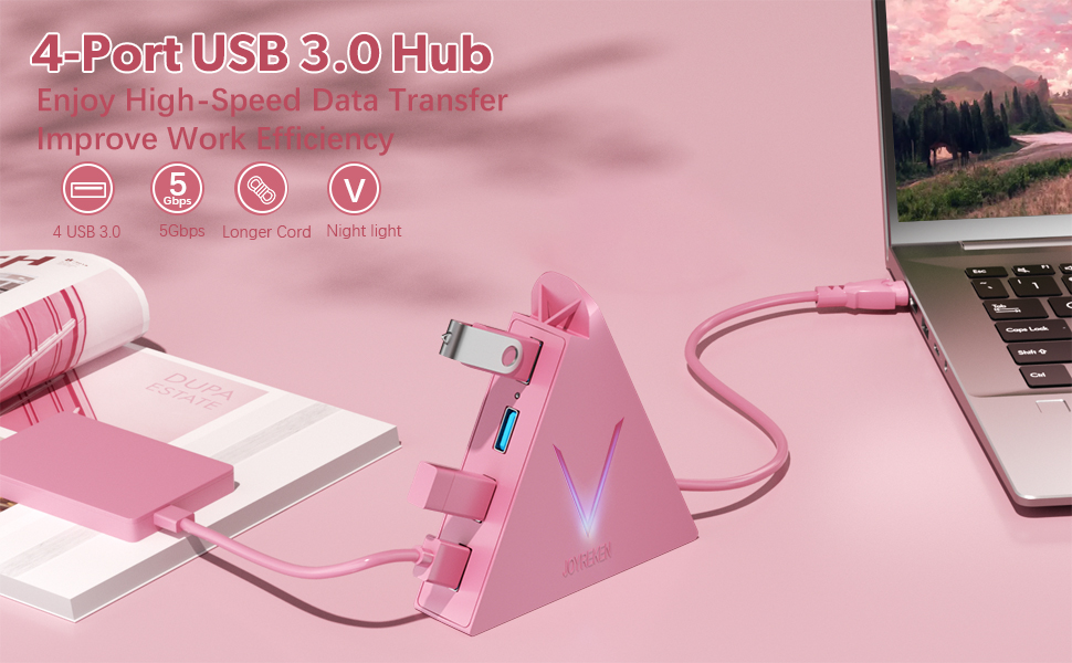 pink usb hub