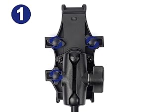 UTV cell phone holder for side by side sxs phone mount bracket utv aluminum bracket phone holder