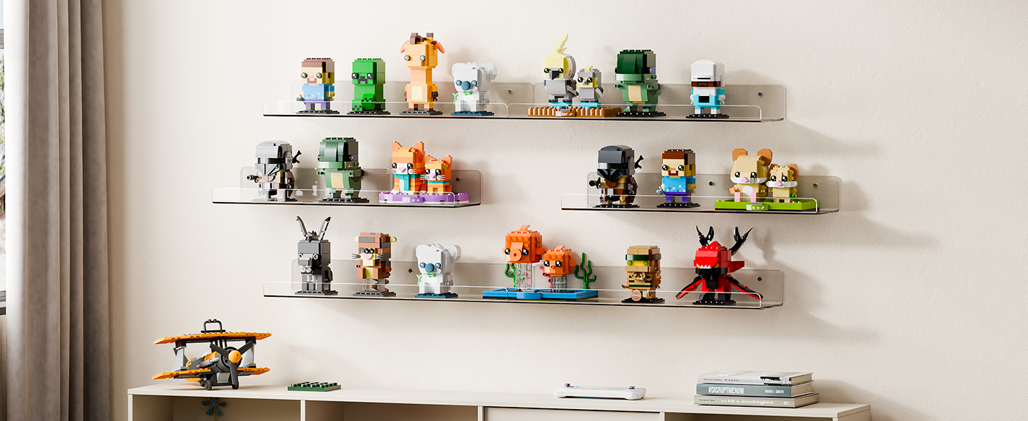acrylic shelves