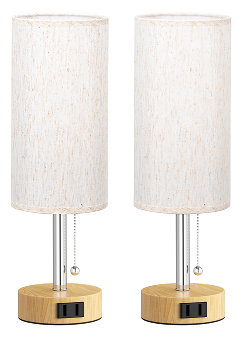 bedside lamps set of 2
