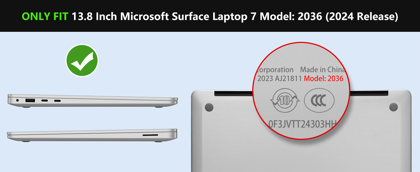 13.8 inch surface laptop 7 case 2036