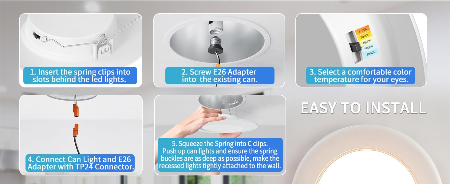 6inch recessed lights