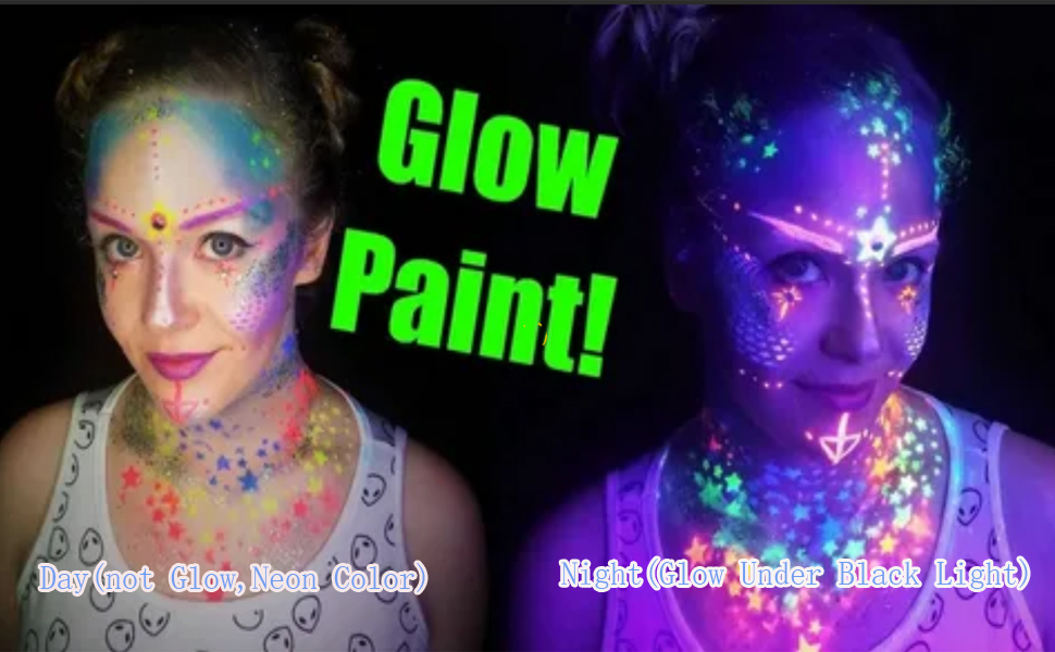  Glow in The Dark Face Body Paint