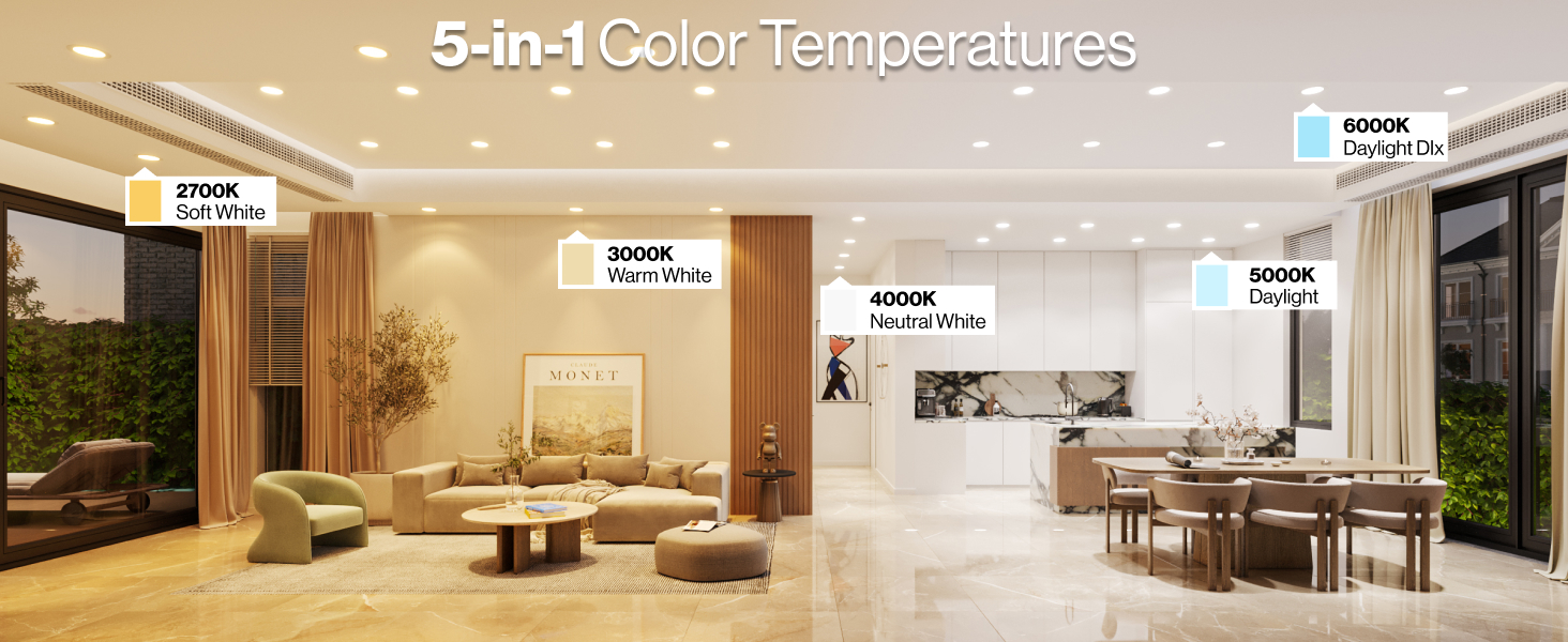 5-in-1 Color Temperatures