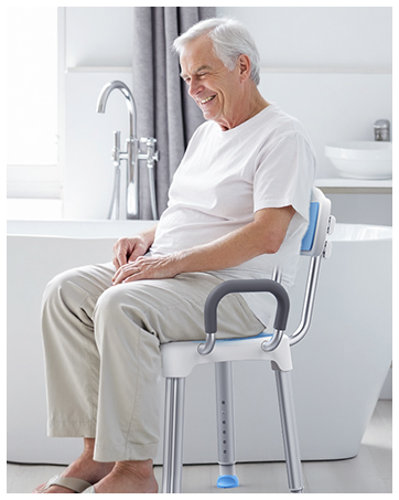 square shower chair