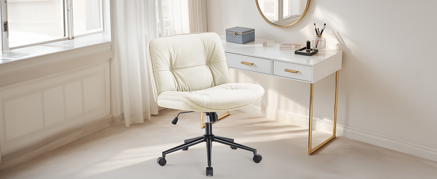 wide seat armless chair