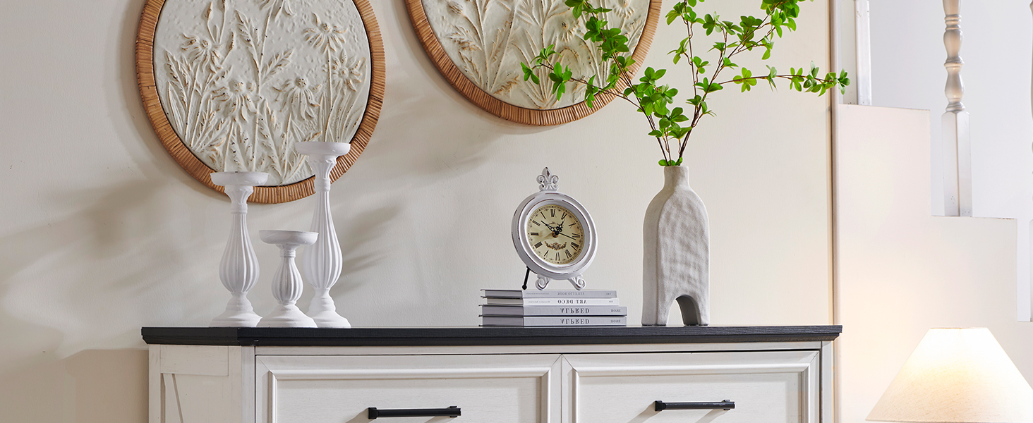 ACCOHOHO Farmhouse 6 Drawer Dresser