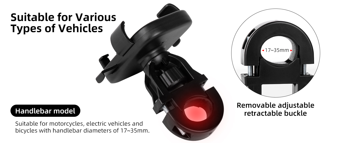 motorcycle phone mount holder