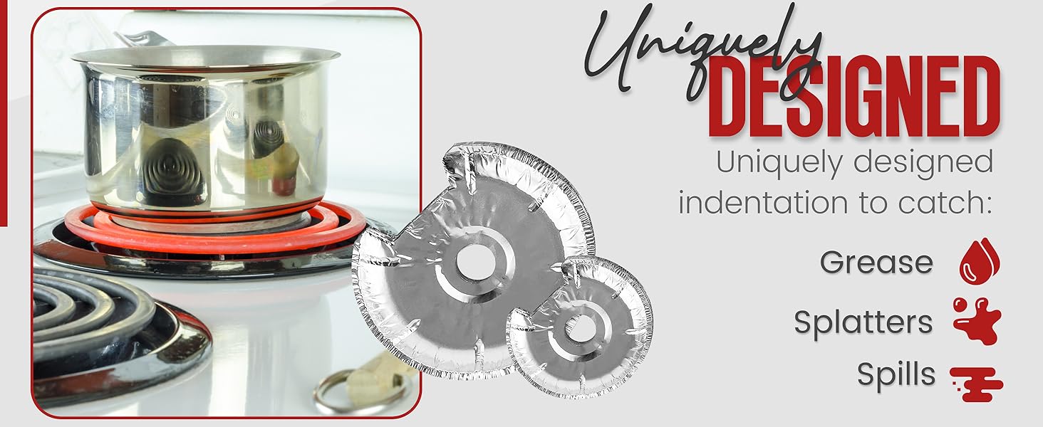 stove covers drip pans